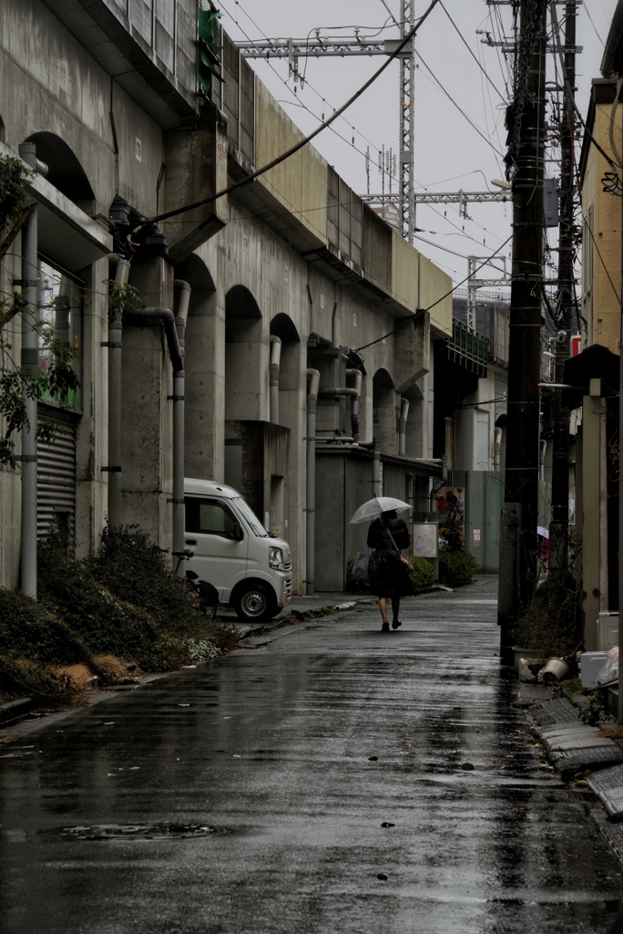 雨のストリートフォト