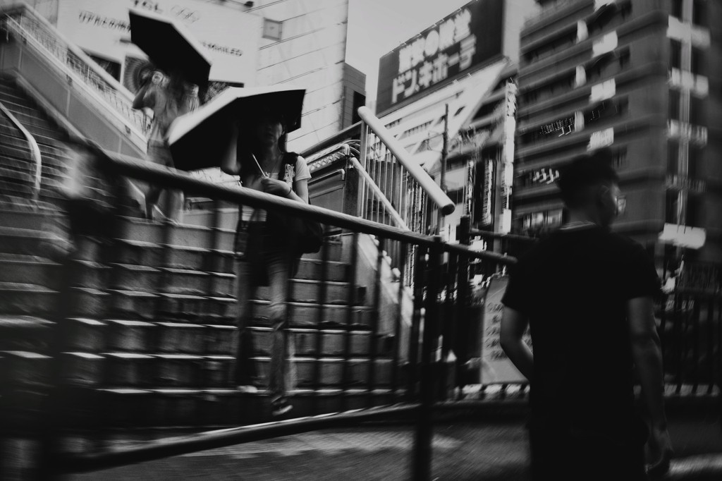 雨のストリートフォト