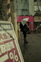 雨の横浜西口5番街