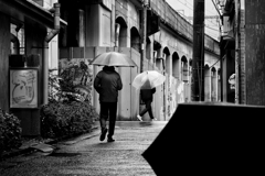 雨のストリートフォト