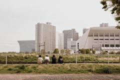 川岸の仲良し