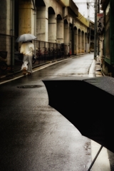 雨のストリートフォト