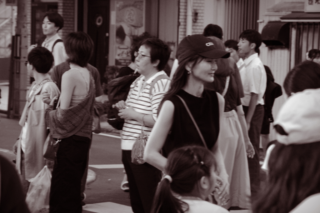 夏祭りの雑踏