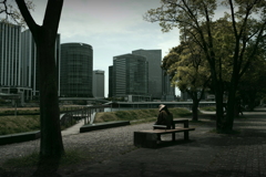 公園にて