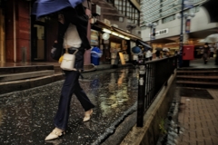雨のストリートフォト