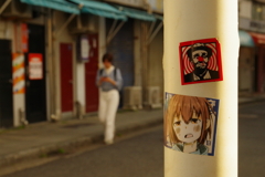 ストリートグラフィティーを利用してスナップ