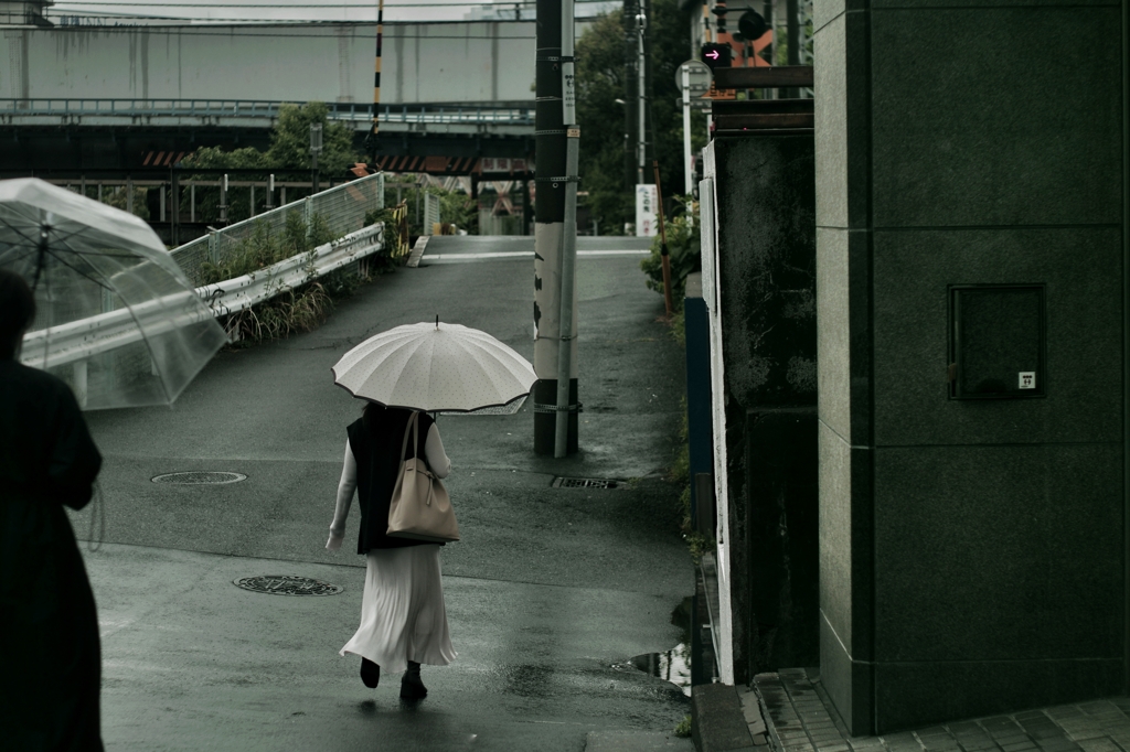 雨のストリートフォト