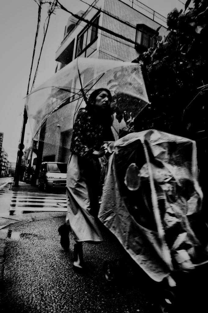 雨のストリートフォト