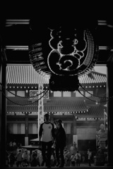 寺院にて