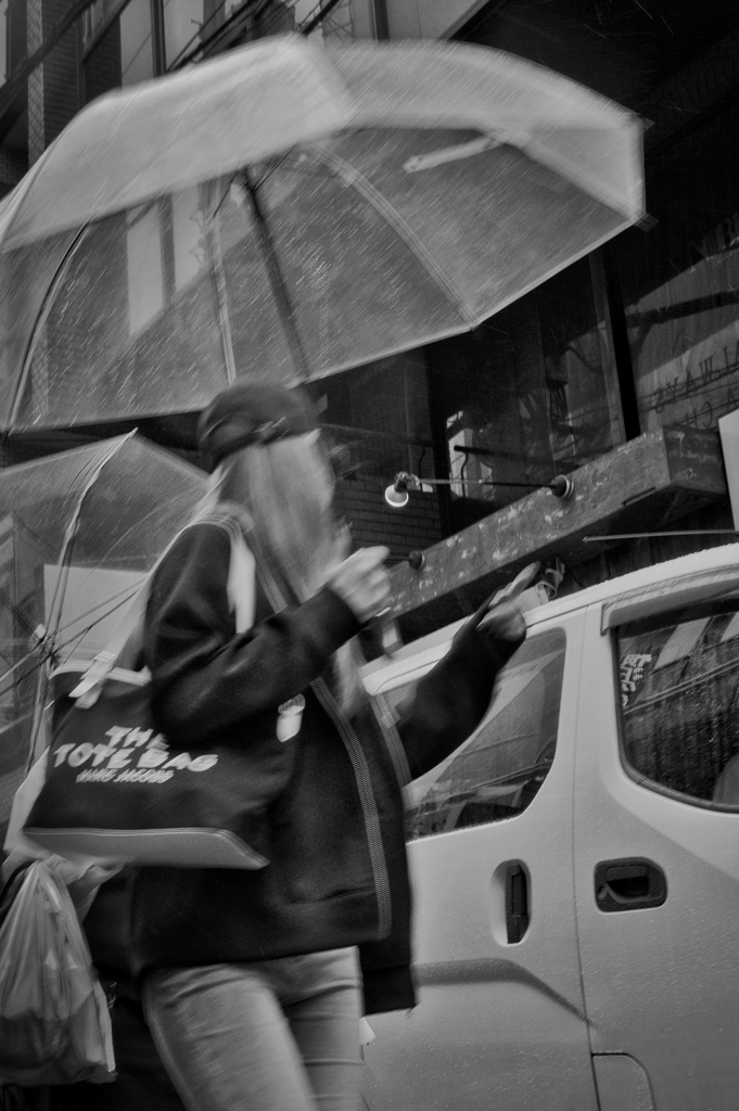 雨のストリートフォト
