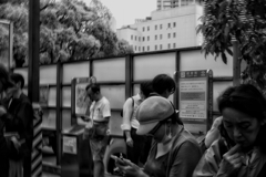 喫煙所内