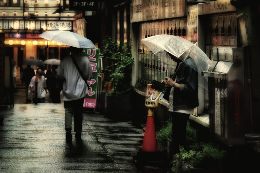 雨のストリートフォト