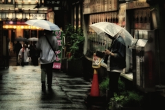 雨のストリートフォト