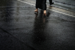 雨のストリートフォト
