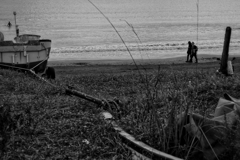 七里ヶ浜海岸（神奈川県鎌倉市）