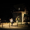 夜の踏切