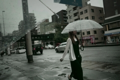 雨のストリートフォト