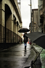 雨のストリート