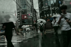 雨のストリートフォト