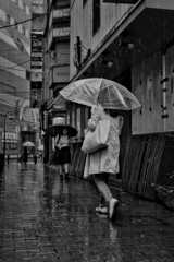 雨のストリートフォト