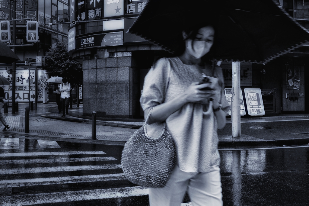 雨のストリートフォト