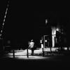夜の踏切