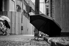 雨のストリートフォト