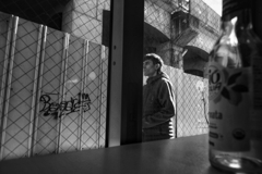 元ちょんの間の小さなカフェから