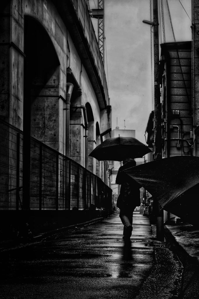 雨のストリートフォト