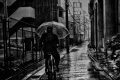 雨のストリートフォト