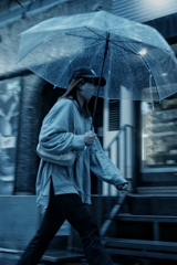 雨の横浜西口5番街