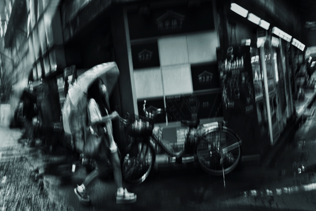 雨のストリートフォト