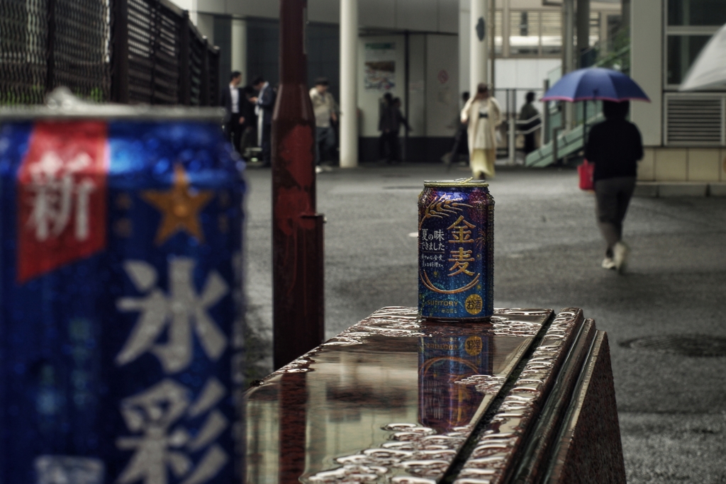 雨の横浜駅周辺
