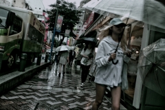 雨のストリートフォト