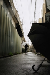 雨のストリートフォト