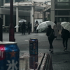 雨の横浜駅周辺
