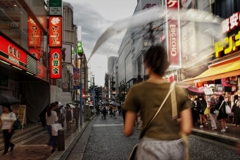 雨のストリートフォト