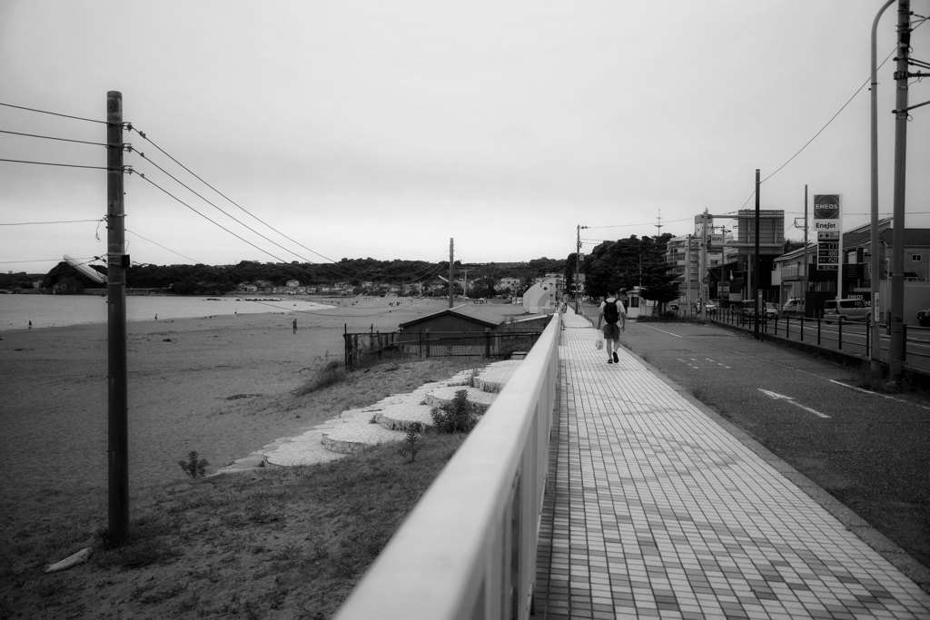 三浦海岸にて