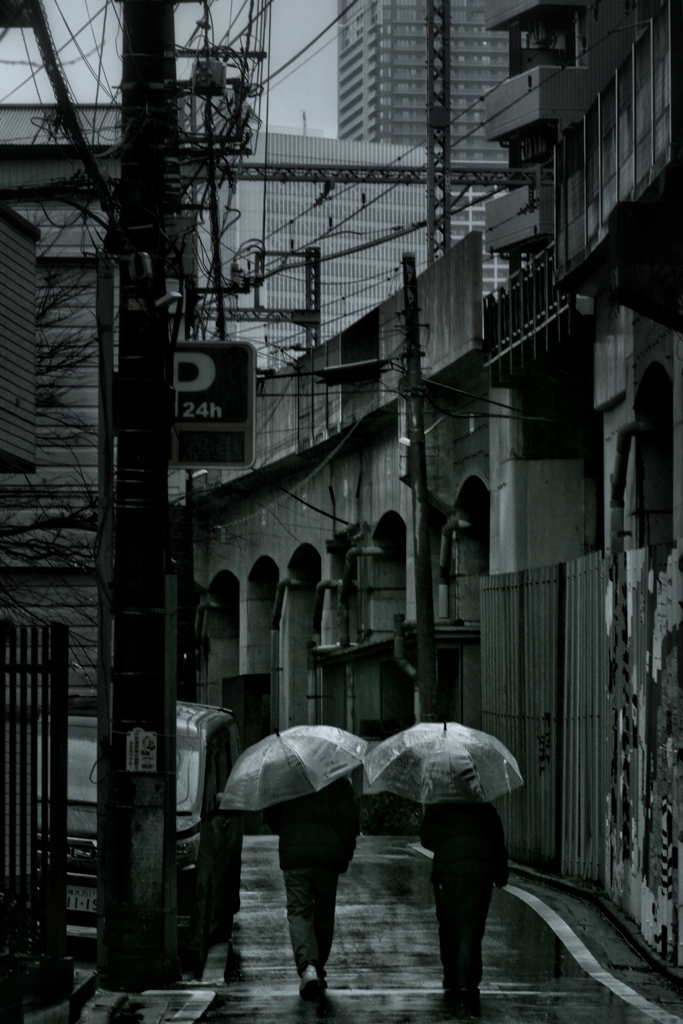 雨のストリートフォト