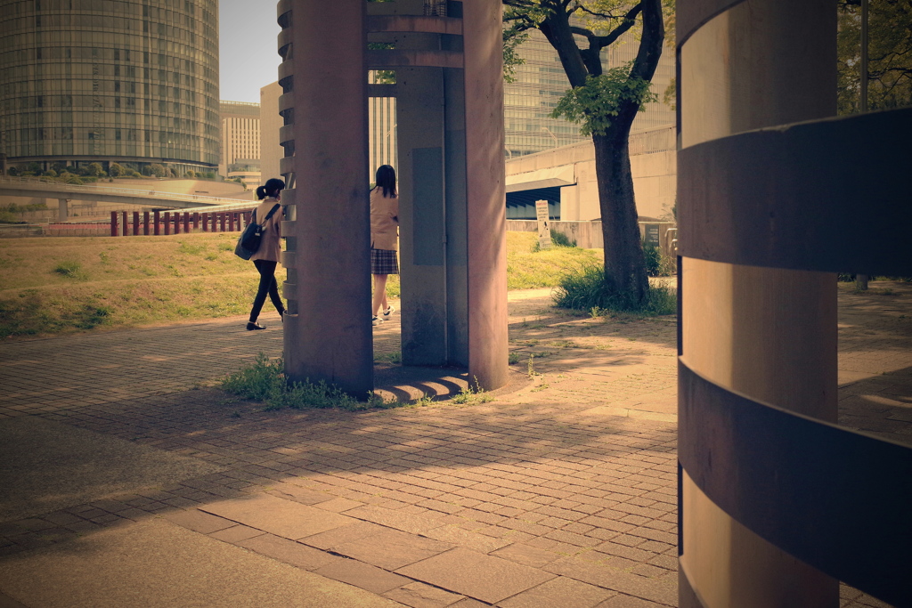 公園にて