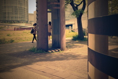 公園にて