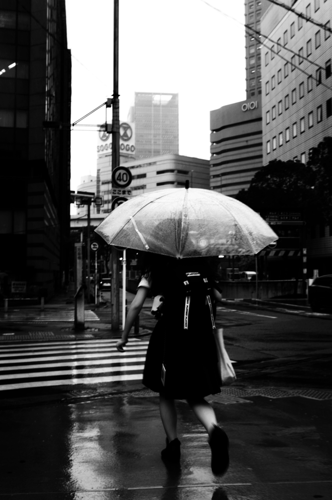 雨のストリートフォト