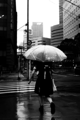 雨のストリートフォト
