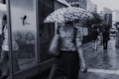 雨のストリートフォト