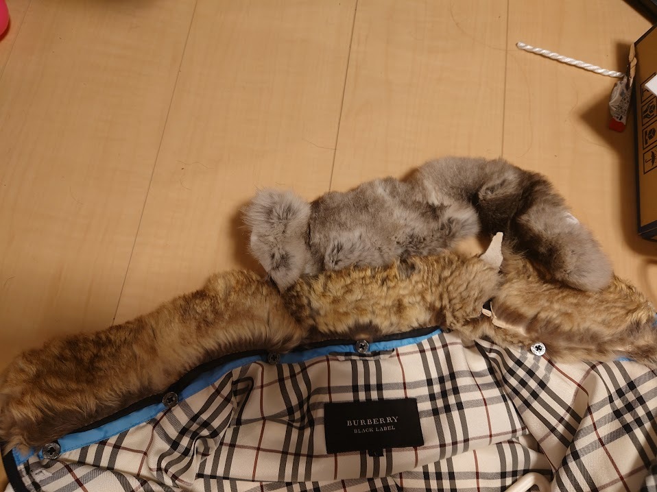 純正品とのラビットファー比較