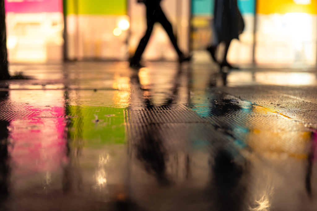 雨に濡れても