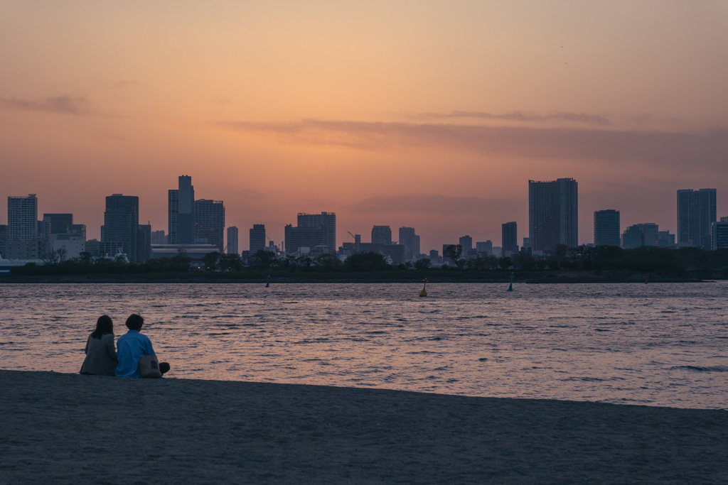 名残惜しき夕焼け