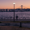 沈みゆく夕陽を眺めて・・・