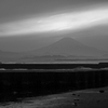 釣り人と富士山
