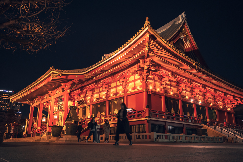 夜の観音堂